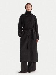 Bardot Płaszcz wełniany Enzo 60087JB Czarny Oversize. Czarne płaszcze damskie BARDOT, na zimę, m, bez wzorów, z syntetyku. Za 1,149.00 zł.