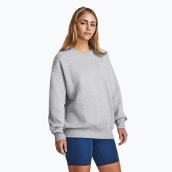 Bluza Under Armour Icon Fleece Crew. Szare bluzy bez kaptura damskie Under Armour. Za 179.99 zł.
