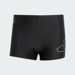 Szorty Big Bars Swim. Białe szorty męskie Adidas, bez wzorów, z elastanu, eleganckie. Za 149.99 zł.