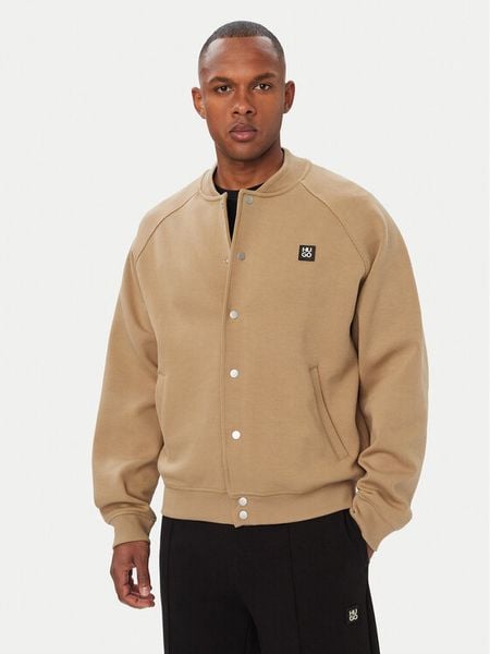 HUGO Kurtka bomber Dabin 50563037 Beżowy Oversize. Brązowe kurtki męskie Hugo, m, bez wzorów, z syntetyku, bez kaptura. Za 799.99 zł.