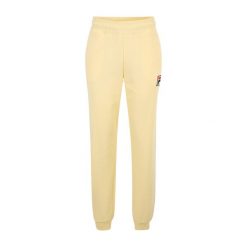 Spodnie męskie FILA Lincoln Track. Żółte spodnie materiałowe męskie Fila, bez wzorów, z bawełny, sportowe. Za 279.99 zł.