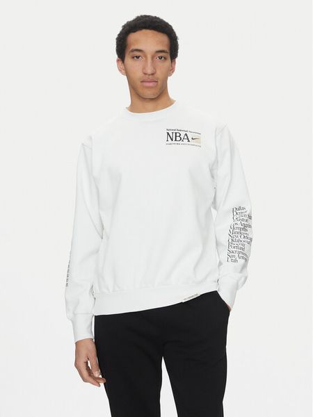 Nike Bluza FD8468 121 Biały Regular Fit. Białe bluzy bez kaptura męskie Nike, m, z bawełny. Za 329.99 zł.