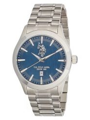 U.S. Polo Assn. Zegarek kwarcowy w kolorze srebrno-niebieskim rozmiar: onesize. Szare, analogowe zegarki męskie U.S. Polo Assn., ze stali. Za 326.99 zł.