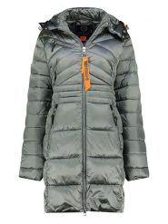Geographical Norway Płaszcz pikowany w kolorze khaki rozmiar: S. Brązowe płaszcze damskie Geographical Norway, s, bez wzorów. Za 267.92 zł.