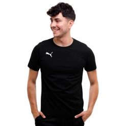 Koszulka męska Puma teamGOAL 23 Casuals. Czarne t-shirty sportowe męskie Puma, m, z bawełny, bez ramiączek, do piłki nożnej. Za 100.99 zł.