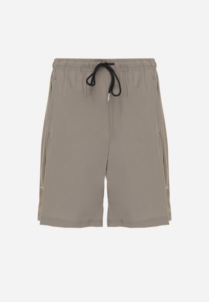 Ciemnobeżowe Szorty w Sportowym Stylu ze Sznurkami i Zasuwanymi Kieszeniami Abateia. Brązowe szorty męskie Born2be, l. Za 49.99 zł.