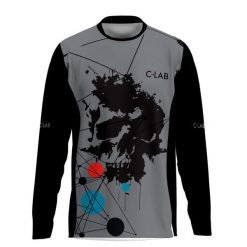 Koszulka MTB Enduro z długim rękawem Skeletor. Czarne koszulki męskie z długim rękawem C-LAB, z tkaniny. Za 329.17 zł.