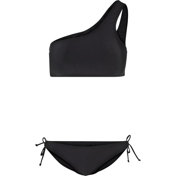 Damski asymetryczny 2-częściowy kostium kąpielowy Urban Classics. Czarne bikini damskie Urban Classics, bez wzorów. Za 127.20 zł.