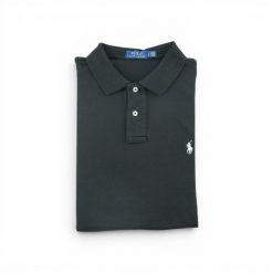 Second life - Polo Ralph Lauren koszulka męska krótki rękaw - Stan dobry. Czarne koszulki polo męskie Ralph Lauren, l, bez wzorów, z materiału, bez ramiączek. Za 106.46 zł.