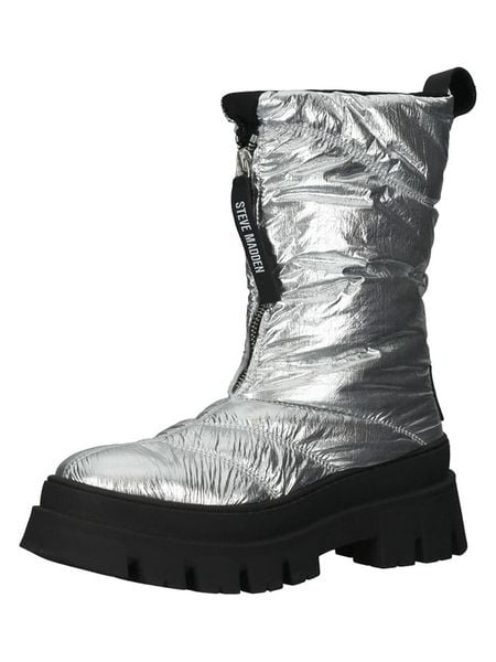 Steve Madden Botki zimowe w kolorze srebrnym rozmiar: 39. Szare botki damskie Steve Madden, na zimę, bez obcasa, bez zapięcia. Za 260.99 zł.