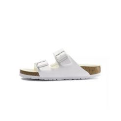 Klapki unisex Birkenstock Arizona BF. Białe klapki i japonki męskie Birkenstock, z materiału. Za 329.00 zł.