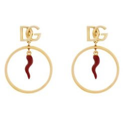 Kolczyki Dolce&Gabbana. Żółte kolczyki damskie Dolce&Gabbana, złote. Za 2,119.00 zł.