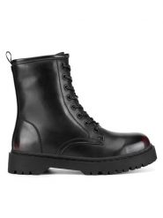 Jenny Fairy Trzewiki HY12659-1 Bordowy. Czerwone botki damskie Jenny Fairy, z materiału, bez obcasa, na płaskiej podeszwie, bez zapięcia. Za 179.99 zł.