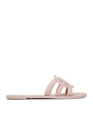 Nine West Klapki CEO-CT1120 Kremowy. Białe klapki damskie Nine West, bez wzorów, z materiału, bez obcasa. Za 89.99 zł.