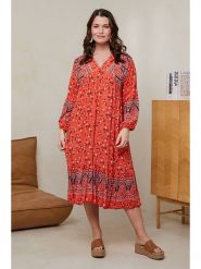 Curvy Lady Sukienka w kolorze pomarańczowym rozmiar: 44/46. Pomarańczowe sukienki damskie Curvy Lady, bez wzorów, z wiskozy, klasyczne, bez kołnierzyka, bez ramiączek, midi. Za 78.84 zł.