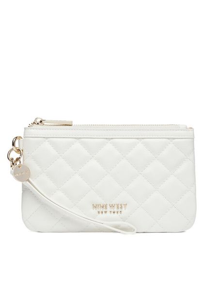 Nine West Torebka LILLA1 Biały. Białe torebki klasyczne damskie Nine West, bez wzorów, ze skóry, wizytowe, bez kołnierzyka, bez ramiączek. Za 99.99 zł.