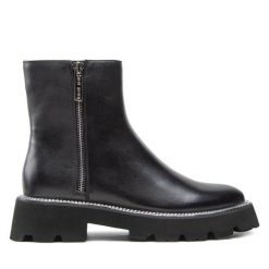 Botki Rage Age. Czarne botki damskie Rage Age, bez obcasa, na płaskiej podeszwie, bez zapięcia. Za 509.99 zł.