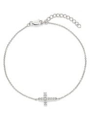 S.Oliver Srebrna bransoletka z elementem ozdobnym rozmiar: onesize. Szare bransoletki damskie S.Oliver, srebrne. Za 121.99 zł.