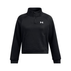 Damski top treningowy z zamkiem błyskawicznym 1/2 Under Armour Fleece® Pro. Białe topy damskie Under Armour, bez wzorów, bez kołnierzyka. W wyprzedaży za 250.35 zł.