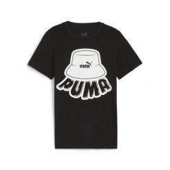 Puma Koszulka Ess+ Mid 90S Graphic 67972001. Czarne bluzki damskie Puma, s, bez wzorów, bez kołnierzyka. Za 60.99 zł.