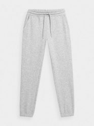 4F Spodnie dresowe joggery damskie XL. Szare spodnie dresowe damskie 4f, xl, bez wzorów, z bawełny. W wyprzedaży za 79.99 zł.