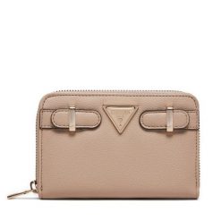 Portfel Guess. Brązowe portfele damskie Guess, z aplikacjami. Za 169.99 zł.
