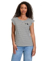 BETTY & CO Koszulka w kolorze biało-czarnym rozmiar: XL. Białe bluzki damskie Betty & Co., xl, bez wzorów, bez kołnierzyka. Za 57.47 zł.