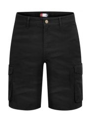 Clique Cargo Shorts z bawełny organicznej – regular fit. Czarne szorty męskie CLIQUE, bez wzorów, z bawełny. Za 228.33 zł.