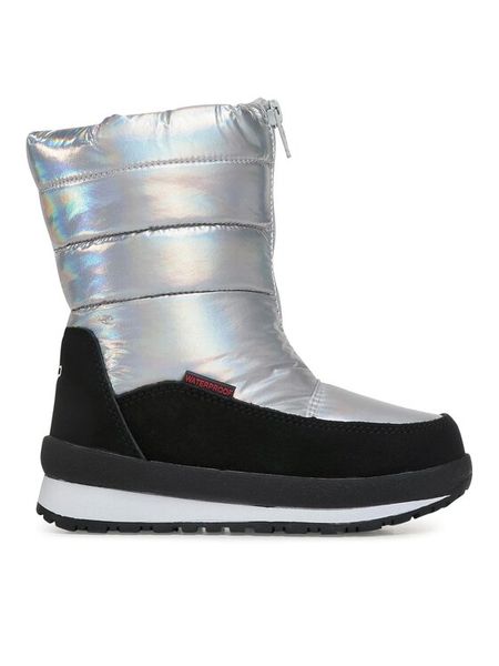 CMP Śniegowce Kids Rae Snow Boots Wp 39Q4964 Srebrny. Szare kozaki dziewczęce CMP, bez wzorów, z materiału, bez obcasa. Za 249.99 zł.