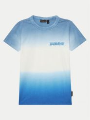 Napapijri T-Shirt S-Merse NP0A4ILFB2W1 S Niebieski Regular Fit. Niebieskie t-shirty chłopięce Napapijri, bez wzorów, z bawełny, bez ramiączek. Za 89.99 zł.