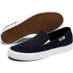 Puma tenisówki męskie Bari Slipon Peacoat White 47. Białe trampki i tenisówki męskie Puma, bez wzorów, bez zapięcia. W wyprzedaży za 199.00 zł.
