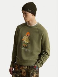 Polo Ralph Lauren Bluza 710B28795001 Zielony Regular Fit. Zielone bluzy bez kaptura męskie Polo Ralph Lauren, m, z bawełny. Za 1,018.99 zł.