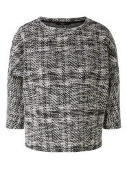 Oui Bluza w kolorze czarno-białym rozmiar: 44. Białe bluzy bez kaptura damskie Oui, z bawełny. Za 149.31 zł.