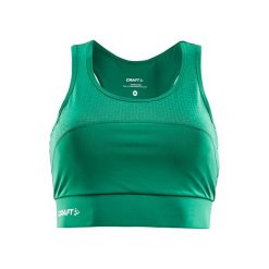 Biustonosz dla kobiet Craft rush. Zielone biustonosze sportowe damskie Craft, bez wzorów, z jersey. Za 171.00 zł.