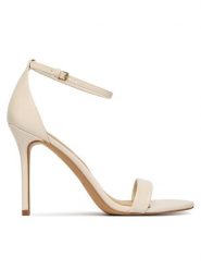 Aldo Sandały Jacynthe 14190668 Biały. Białe sandały damskie Aldo, bez wzorów, ze skóry, bez obcasa, na szpilce. Za 339.99 zł.