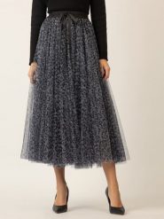 APART Spódnica w kolorze ciemnoszarym rozmiar: XS. Czarne spódniczki damskie Apart, xs, bez wzorów, z tiulu, z podwyższonym stanem, maxi. Za 459.45 zł.