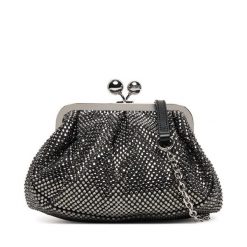 Torebka Weekend Max Mara. Czarne torebki klasyczne damskie Weekend Max Mara, bez wzorów, wizytowe, bez kołnierzyka, bez ramiączek. Za 1,039.00 zł.