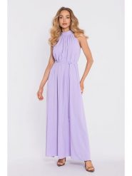 Made of emotion Sukienka w kolorze fioletowym rozmiar: onesize. Różowe sukienki damskie Made Of Emotion, bez wzorów, z tkaniny, bez kołnierzyka, bez ramiączek, maxi. Za 244.99 zł.