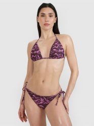 4F Góra od bikini damska - fioletowa S. Fioletowe bikini damskie 4f, bez wzorów. W wyprzedaży za 39.99 zł.