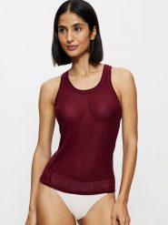 Triumph Top "Beauty" w kolorze ciemnoczerwonym rozmiar: XS. Czerwone topy damskie Triumph, xs, bez wzorów, bez kołnierzyka. Za 65.85 zł.