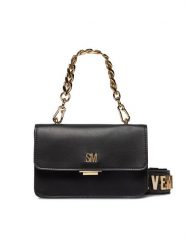 Steve Madden Torebka Bzen SM13001124-B-G Czarny. Czarne listonoszki damskie Steve Madden, bez wzorów, ze skóry, bez dodatków. Za 449.99 zł.