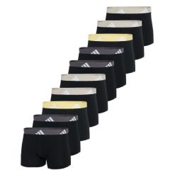 Bokserki Active Flex Cotton 10 pak. Szare bokserki męskie Adidas, bez wzorów, z bawełny. Za 538.00 zł.