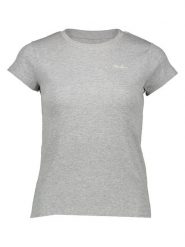 Pepe Jeans Koszulka w kolorze szarym rozmiar: S. Szare bluzki damskie Pepe Jeans, s, bez wzorów, z jeansu, bez kołnierzyka, bez ramiączek. Za 105.14 zł.