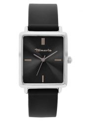 Tamaris Zegarek kwarcowy w kolorze srebrno-czarnym rozmiar: onesize. Czarne, analogowe zegarki damskie Tamaris, ze stali. Za 108.99 zł.