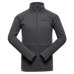 Bluza męska sportowa szybkoschnąca Alpine Pro Dozer 2. Szare bluzy bez kaptura męskie Alpine Pro, bez wzorów, z hardshellu, klasyczne, bez kołnierzyka, bez ramiączek. Za 209.00 zł.