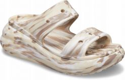 Klapki Dla Dorosłych Crocs Classic Crush Marbled. Brązowe klapki i japonki męskie Crocs, z materiału. Za 129.99 zł.