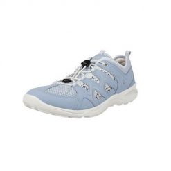 Buty do chodzenia damskie Ecco Terracruise. Niebieskie buty sportowe na co dzień damskie ECCO, bez wzorów, z materiału, trekkingowe. Za 657.00 zł.
