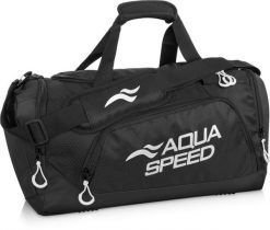 Torba sportowa pływacka na ramię 35l Aqua Speed. Czarne torby męskie na ramię Aqua-Speed, bez wzorów, z materiału, na ramię. Za 94.99 zł.