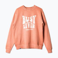 Bluza polarowa męska KAVU Core Crew. Brązowe bluzy bez kaptura męskie KAVU, m, z polaru. Za 299.99 zł.