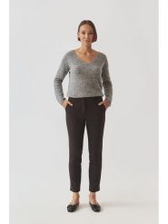 TATUUM Spodnie "Filimi" w kolorze ciemnobrązowym rozmiar: 38. Czarne spodnie materiałowe damskie Tatuum, bez wzorów, z materiału. Za 208.83 zł.